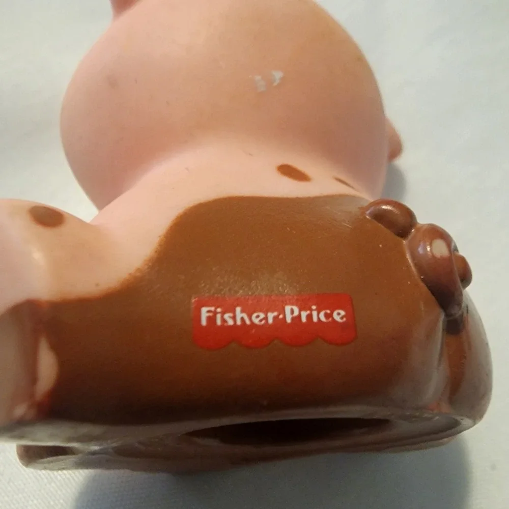 Little‎ People 1997 dirty PIG Fisher Price zoo farm Noah's Ark animals pet